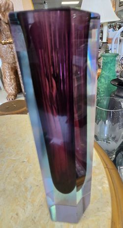 Murano Glass Vase.8" Tall-PLEASE READ DESCRIPTION