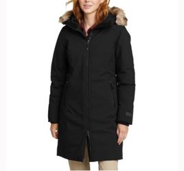 Brand new Eddie Bauer Women’s Black Waterproof Down Parka