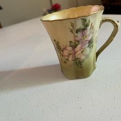 Nippon Tea Cup Antique, 3" Tall, Pattern Is Unidentified 