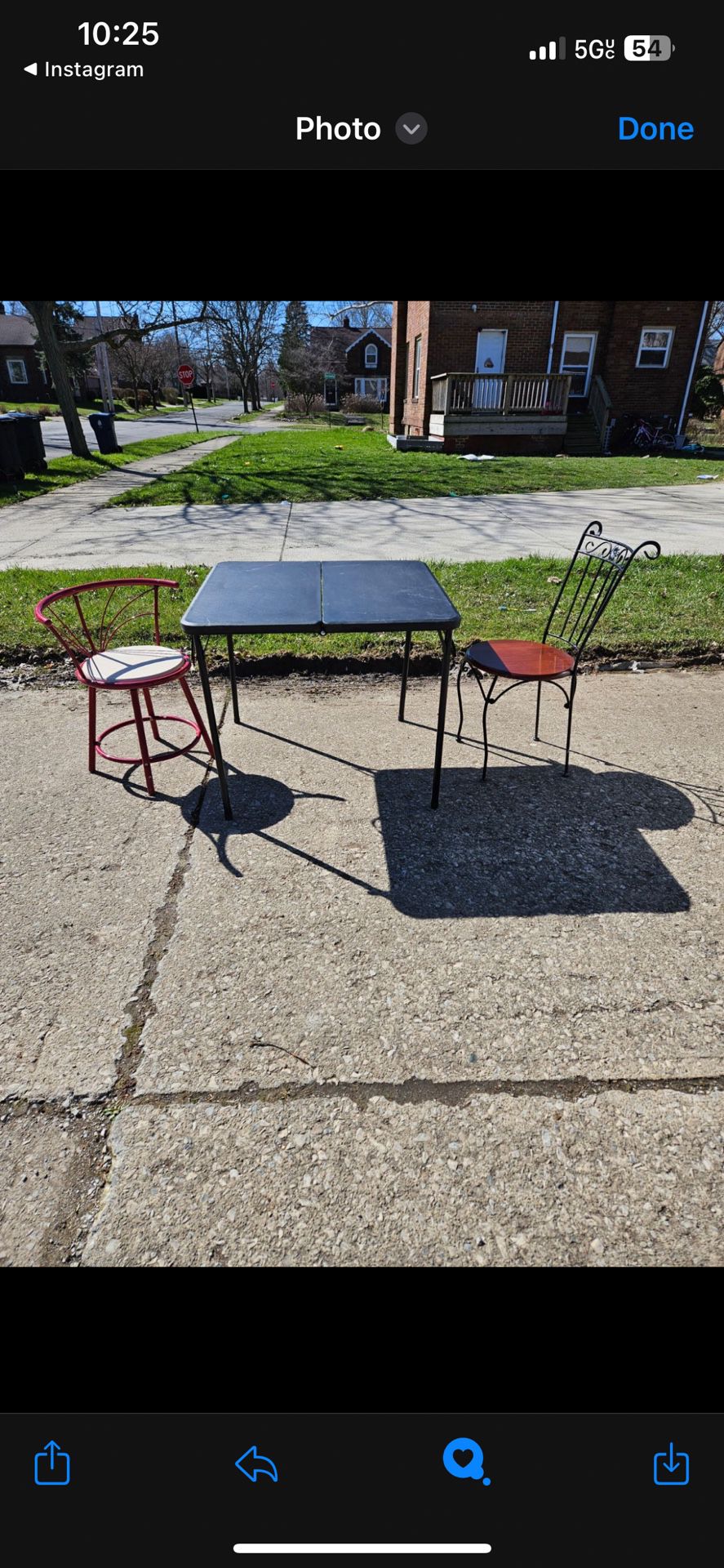 Card or Family Game Table With chairs 