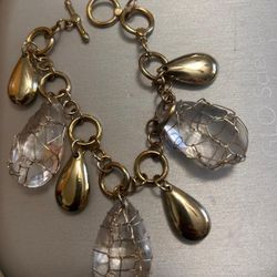 Pulsera Gold Filled Piedras Joyería Antigua 