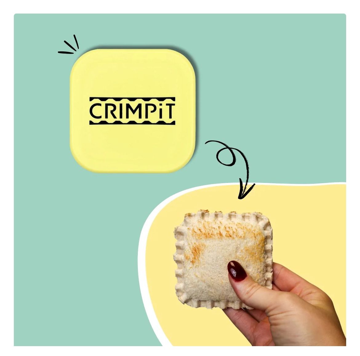 CRIMPiT Sandwich Bread Sealer NEW!! NIB