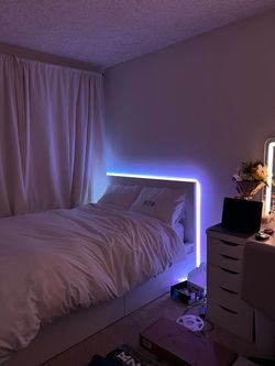 IKEA FULL MALM BED - WITH 2 STORAGE DRAWERS