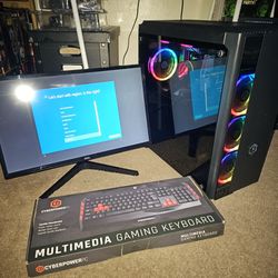 Used Gaming PC w/Keyboard And Monitor