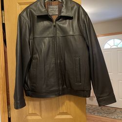 Mens Size Large Leather Jacket