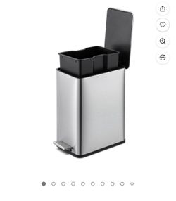 qualia slim step trash can