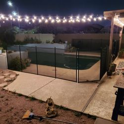 Pool Fence, Mesh And Iron