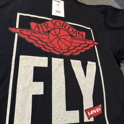 Levi's® x Jordan  Short Sleeve Tee   *IN HAND NOW*  Ready to ship ASAP! color: Black Size: XL