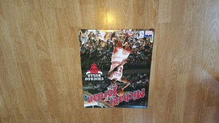 Chicago Bulls Michael Jordan Dunking poster