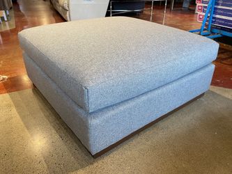 JOYBIRD Nordic-Inspired Holt Ottoman in Grey