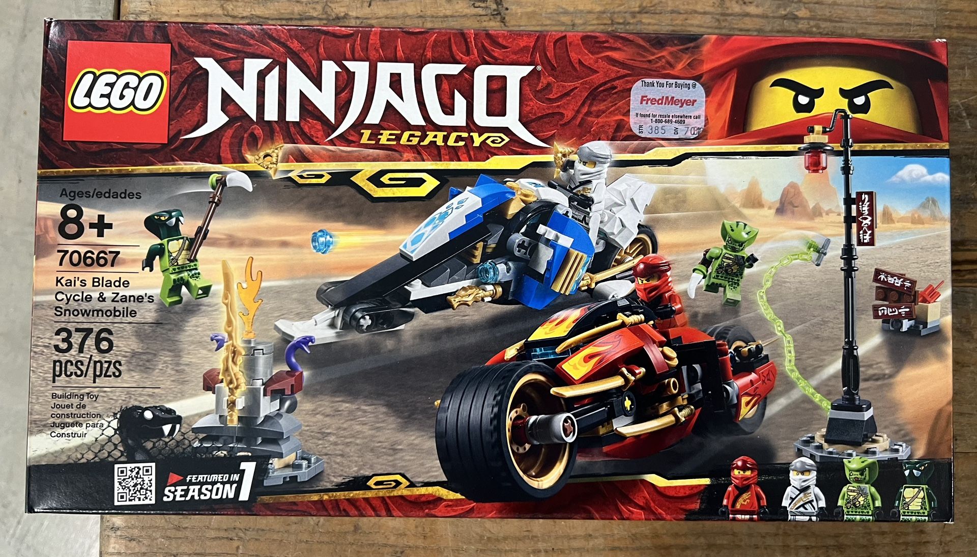 Lego Ninjago Legacy: Kai’s Blade Cycle & Zane’s Snowmobile