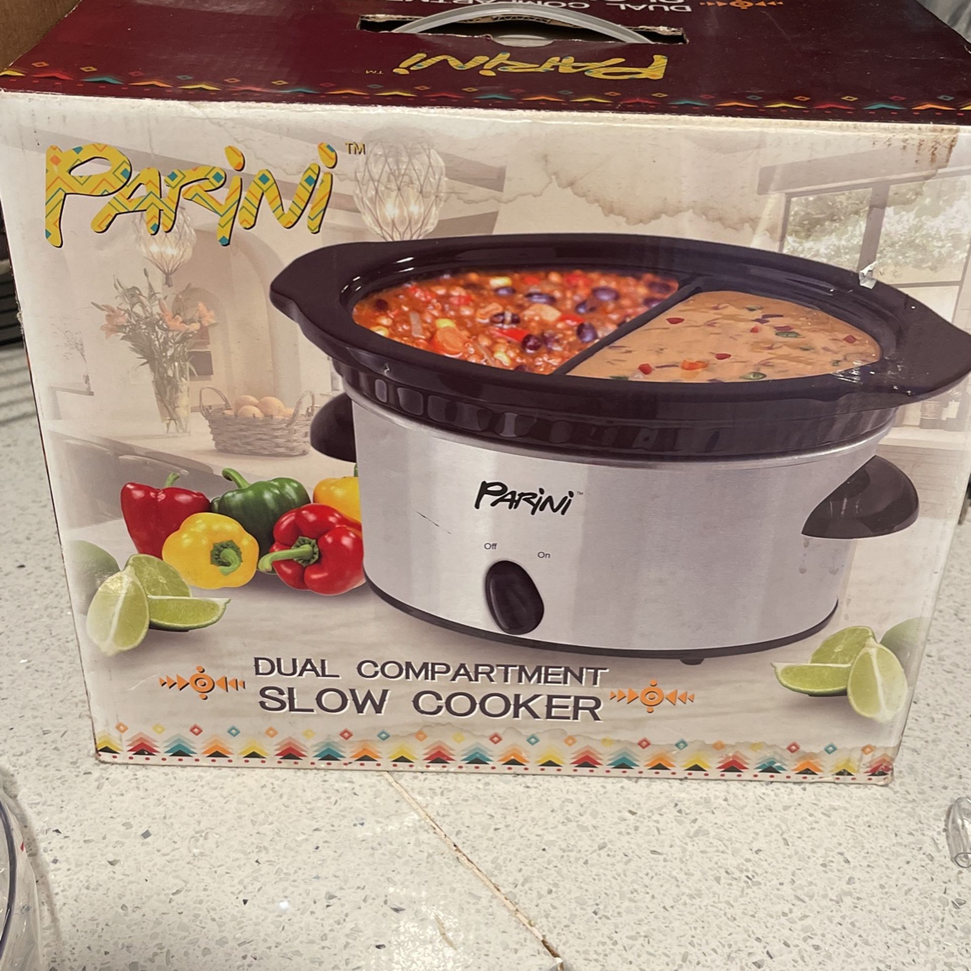 Dual Compartment Slow Cooker