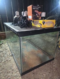 Reptile tank w/extras