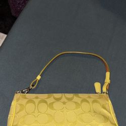 Coach Vintage Lime Green Yellowish