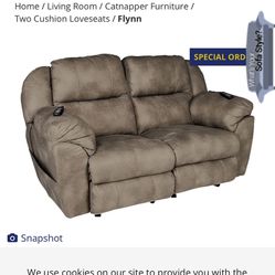 Love Seat/Recliner With Heat And Massage