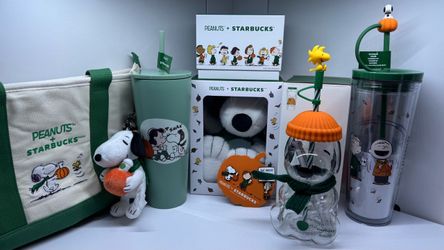 Peanuts x Starbucks Halloween 2026 Snoopy 9-Piece Bundle 🎃☕️