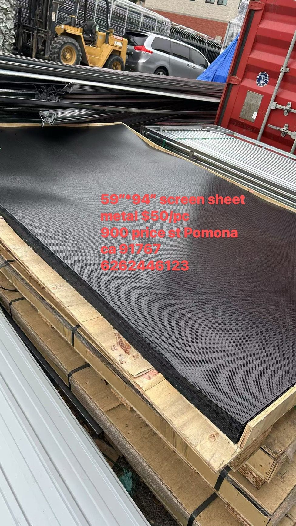59”*94” screen sheet metal