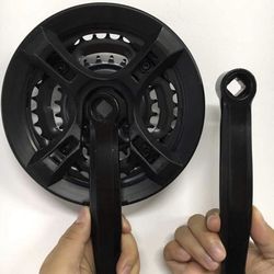 Brand New 170mm Crank Arm MTB Crankset 42/34/24T 7 8 9 Speed Mountain Bike Chainset