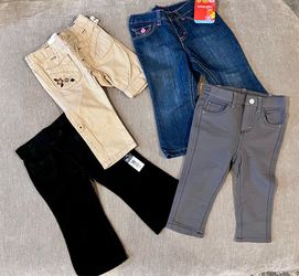 Assorted Toddler Girl Pants Bundle (Wrangler, Faded Glory, Cherokee, Old Navy) size12-18