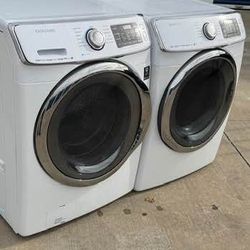 Front Load Samsung Washer And Dryer Electric High Efficiency working perfectly extra for delivery same day delivery and installation available