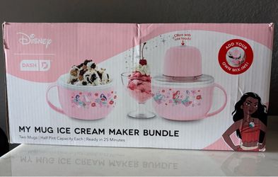 New Disney Dash Princess Mug Ice Cream Maker Set
