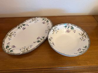 BOTH Noritake Le Parc Bowl Primachina and Serving Platter Plate BOTH FOR