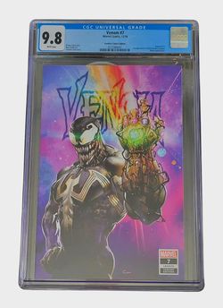 Venom 7 CGC 9.8 SS By D. Cates & R. Stegman Virgin Variant