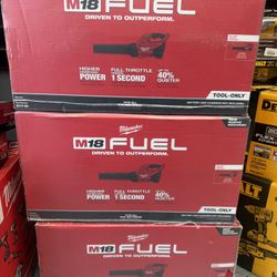 Milwaukee M18 FUEL Leaf Blower — 500 CFM of pure power. 