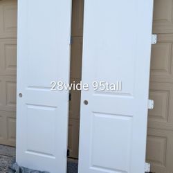 28"wide 95"tall interior door ($250 each) I have Two  Doors 
