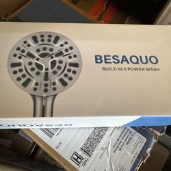 Shower Head,10 Functions High Pressure shower head with handheld, Built-in Pause Mode & 2 Power Wash, Non-Clogging Nozzles High Flow Hand Held, Leakpr