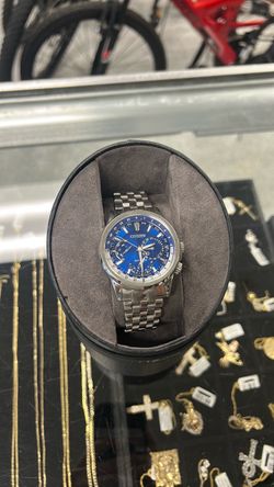 Citizen Eco-Drive World Time Blue Dial Men’s Watch Date Chronograph