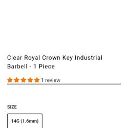 Rebel Bod Crown Key Barbell