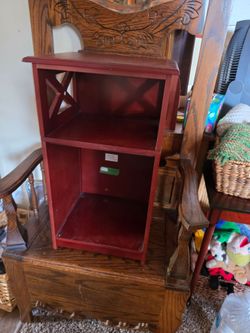 Convenience Concepts Red Omega End Table / Accent Shelf