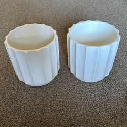 6.14" Wide Outdoor Ceramic Planter White - Project 62™