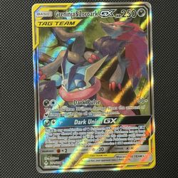 Greninja & Zoroark Tag Team GX (Alternate Full Art) 201/214 Sm-Unbroken Bonds Holo NM Pokemon Card