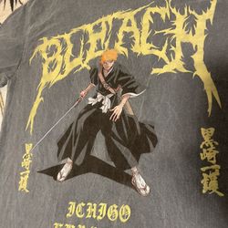 SHONEN JUMP BLEACH Anime Ripple Junction ICHIGO T Shirt Sz Small Blue