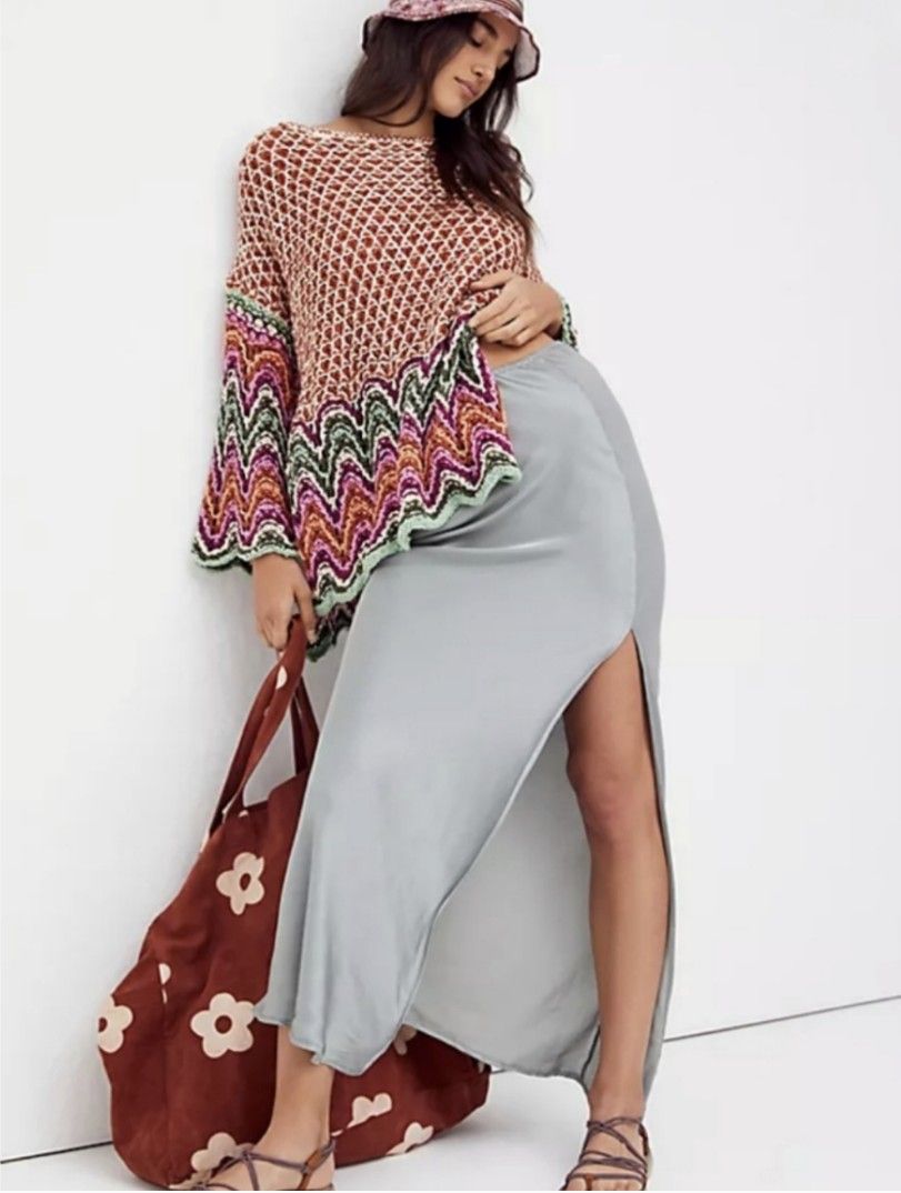 Free People Crochet Pullover