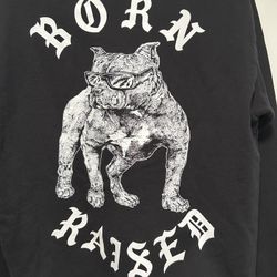 New Born x Raised Sunglass Dog Hoodie. Size Medium