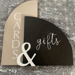 Cards & Gift Sign 