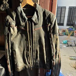 Men’s Vintage Distressed Leather Motorcycle Jacket