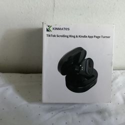 Kinmates Tiktok Scrolling Ring & Kindle App Page Turner, Black, New in Box