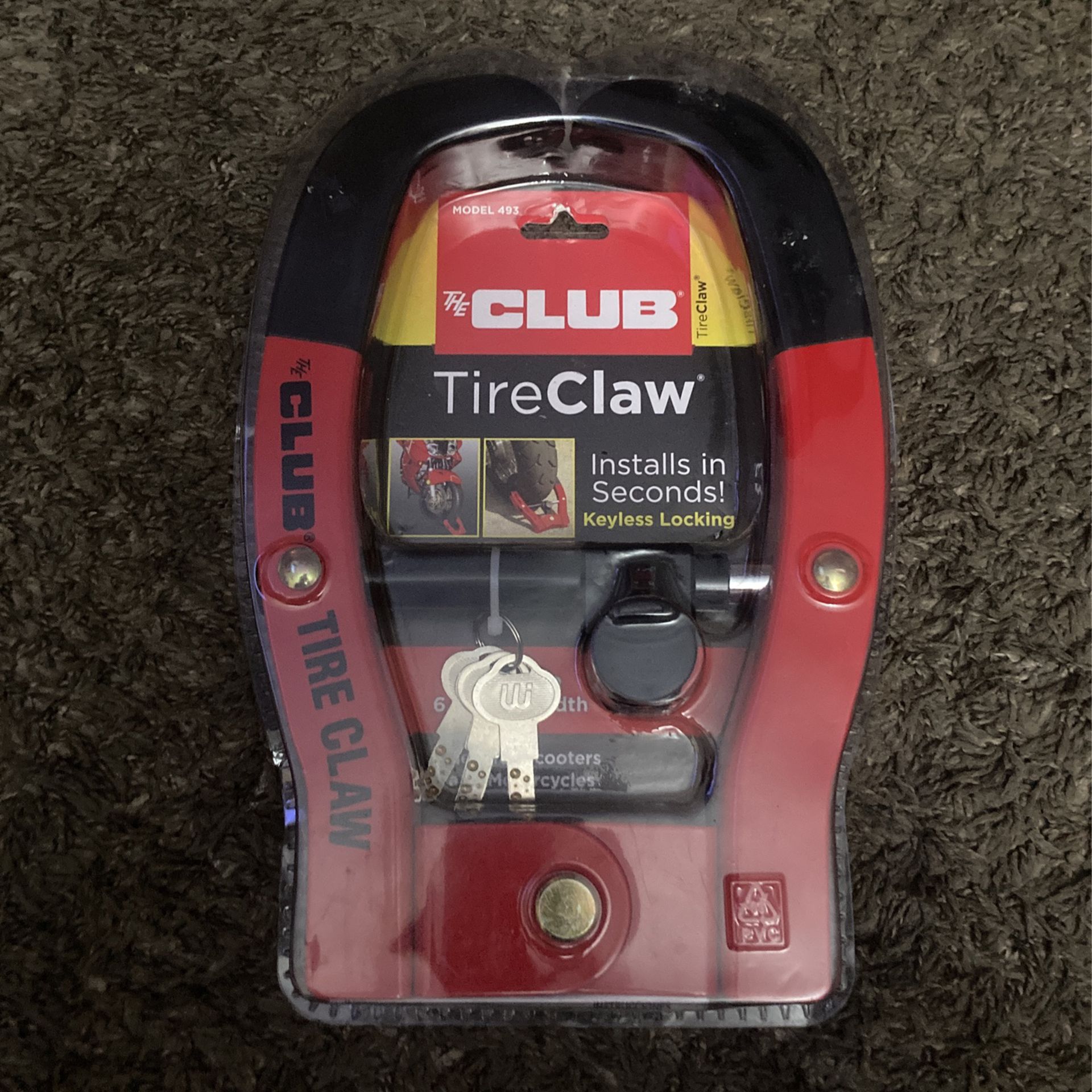 Motorcycle Wheel Lock “The Claw”