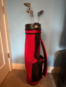 Proline Australia Pro Score Wood Set (1, 5, 7) & Excalibur Red/Black Golf Bag