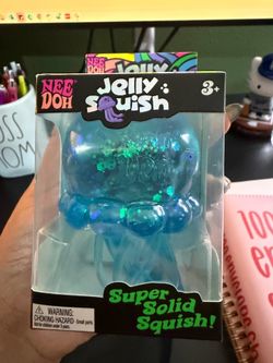 Blue Jelly Squish Needoh Authentic TRADE