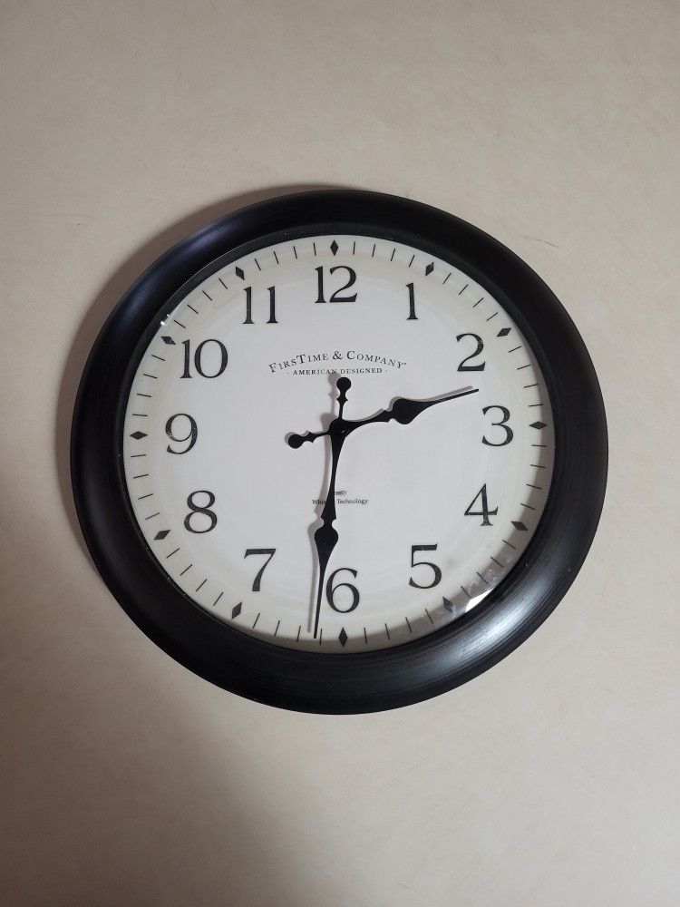 FIRSTIME & COMPANY 11" BRONZE COLORED WALL CLOCK