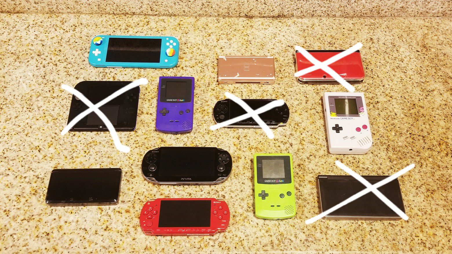 A Bunch of Different Gaming Handhelds!!