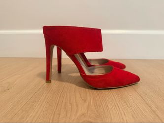 Express Red High Heels Size 6