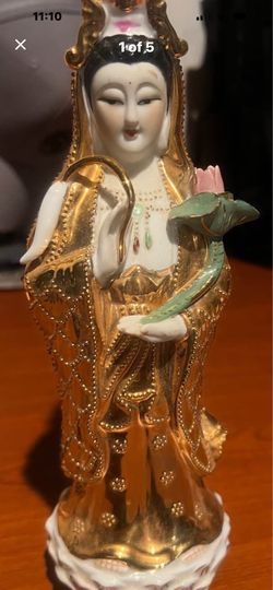 Vintage Porcelain Guan Yin Statue