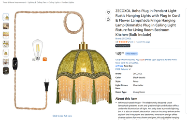 Rustic Hanging Light. Read description for more info