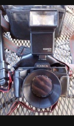 Vintage ROKINON 35mm Camera With Auto Wind And Power Rewind Box 5